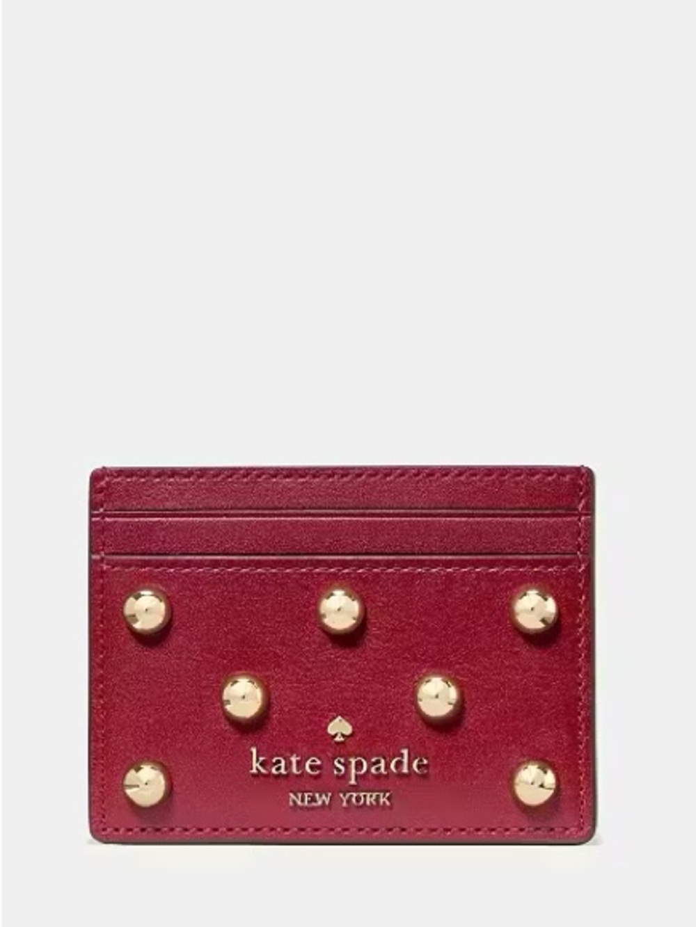 Kate Spade New York Studded Small Slim Card Holder NWT